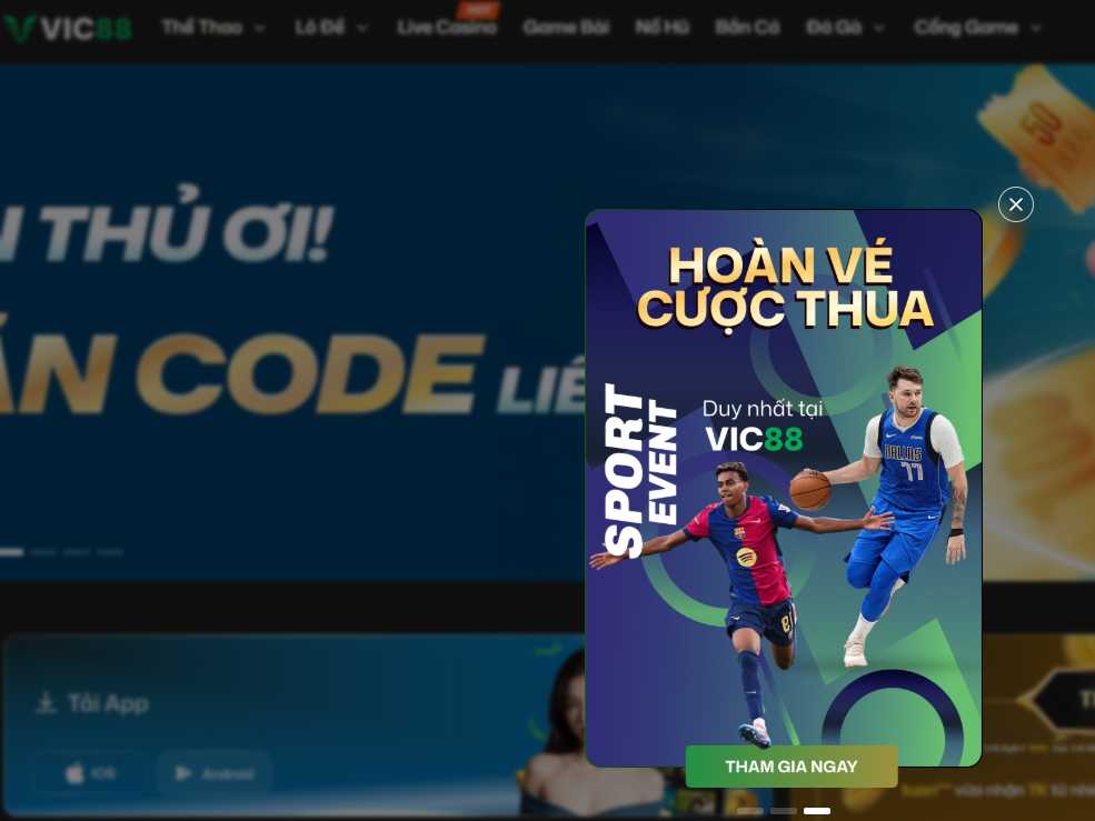 Tổng quan về cổng game VIC88